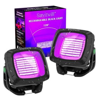 Imagem de Bateria recarregável Sayitwill Black Light 6000mAh, pacote com 2 unida