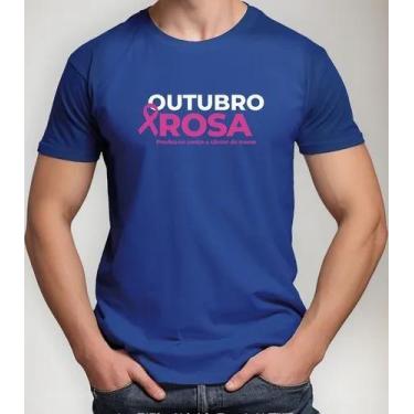 Imagem de Camiseta Camisa Adulto Feminina Masculina Algodão Outubro Rosa Prevenç