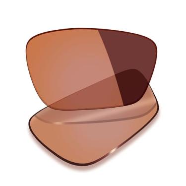 Imagem de Mryok Lentes de substituição UV400 para óculos Oakley Crosslink Sweep OX8031 55 mm, HD Polarized, proteção UV, resistente a impactos e ajuste perfeito - laranja fotocrômico