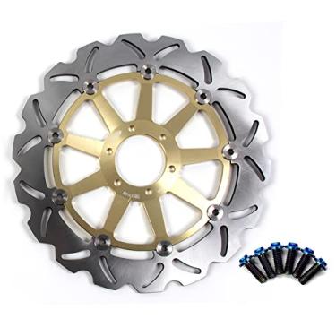Imagem de Arashi Rotor de disco de freio dianteiro com parafusos de montagem para Yamaha TDR125 89-01, TZR125 89-92, FZX250 ZEAL, TZR250 89-92, SRX400 91, SZR660 95-01, acessórios de substituição de motocicleta