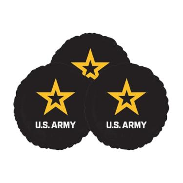 Imagem de Conjunto de 3 balões de festa de alumínio do Exército dos Estados Unidos de 45,72 cm