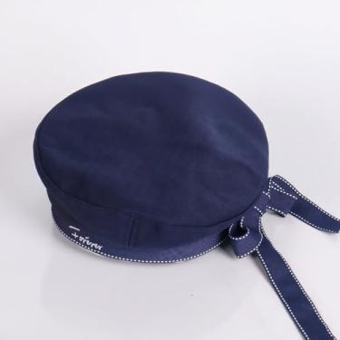 Imagem de Ylucky Chapéu de marinheiro, boné de capitão da marinha com laço, chapéu de sol, uniforme náutico, fantasia de festa de cosplay de Halloween (estilo 2-azul marinho)