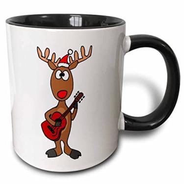 Imagem de 3dRose Caneca Pickle de desenho animado Super Herói, 325 ml, preta/vermelha