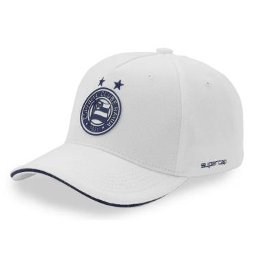 Imagem de Boné Bahia SuperCap Aba Curva Branco E Marinho - Oficial Tamanho:Único