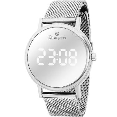 Imagem de Relógio CHAMPION feminino digital espelhado prata CH40179S