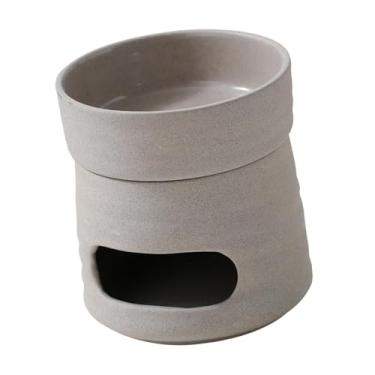 Imagem de IEUDNS Queimador de óleo essencial de cerâmica, suporte para vela tealight, difusor de aromas decorativo para e pátio.