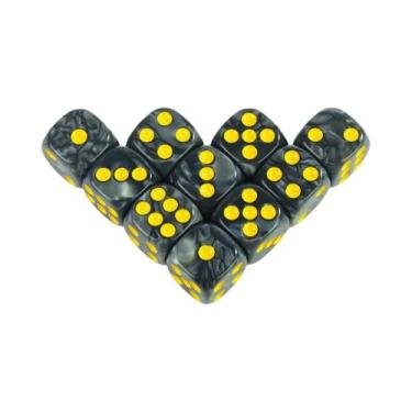 Imagem de Conjunto De Dados De Acrílico Redondo De 16MM Com 6 Lados Para Jogos D