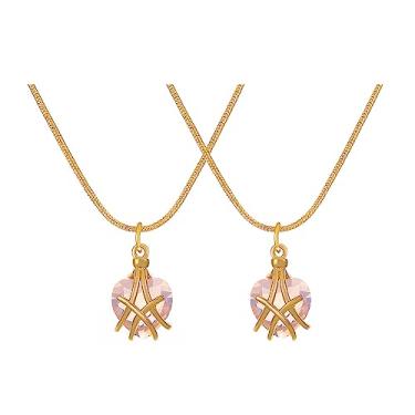 Imagem de YANCHUN Presentes de aniversário de melhor amigo para mulheres colares de amizade colar de melhor amigo presentes BFF colar para 2/3/4/5 colares de longa distância combinando presente, adjustable, Metal, outro