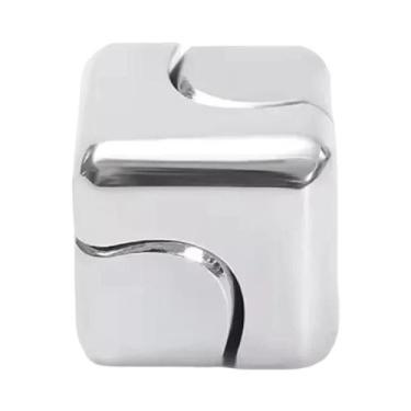 Imagem de Brinquedo Antiestresse Adulto Spinner Cubo Metálico 3D Quebra-Cabeça G