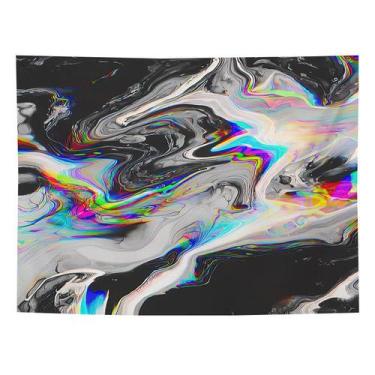 Imagem de Tapeçaria, mármore, estética de sala de parede, 150x130cm, microtecido