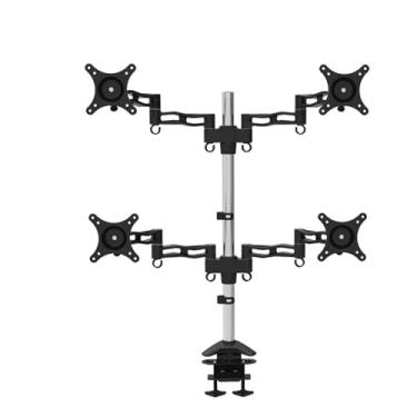 Imagem de BEGWVDJTP Suporte para monitor LCD para mesa de computador D08C-2 com clipe de mesa dobrável e elástico giratório para várias telas