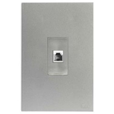 Imagem de Kit Rj45 Cat5 Internet Vertical 4X2 Brs12375-7Pr