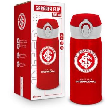 Imagem de Garrafa Térmica Flip 300Ml Internacional Oficial Presente - Brasfoot