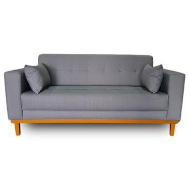 Imagem de Sofá Gianni Tecido Acquablock Impermeável Pé Base Madeira 170cm - 4R E