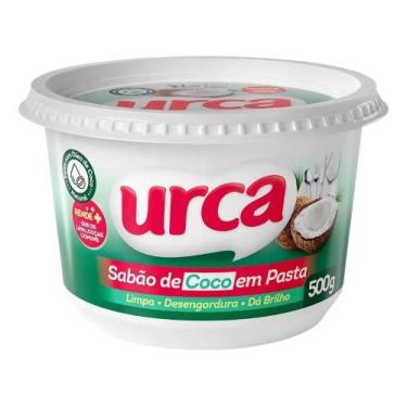 Imagem de Sabão Em Pasta Coco Urca Pote 500g Brilho Limpeza Lava Louça