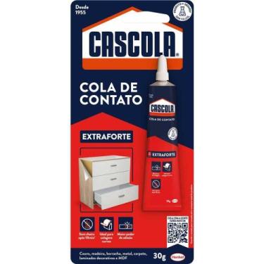 Imagem de Adesivo De Contato Extra Sem Toluol 30 G Cascola - Cola Lâminas, Couro