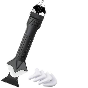 Imagem de Espátula De Rejunte Profissional 5 Em 1 Com Pontas De Silicone - Acabamento Perfeito. A...