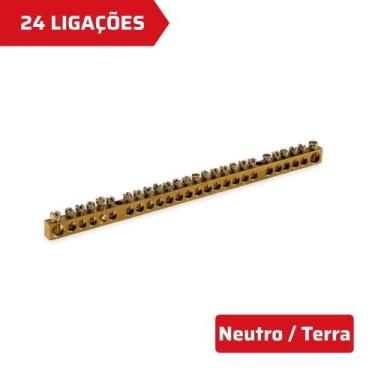 Imagem de Barramento Neutro Terra 24 Ligações Forceline - Force Line