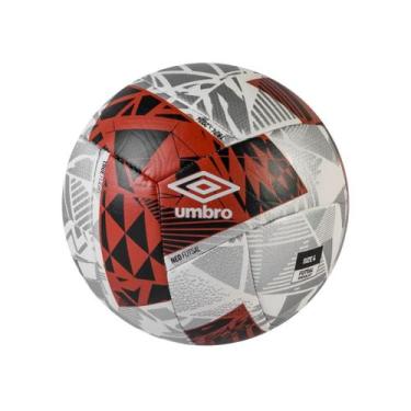 Imagem de Bola Umbro Neo Futsal 4 Grip Controle e Precisão, 4, Branco vermelho