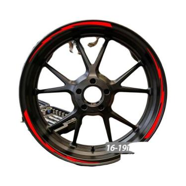 Imagem de Adesivos De Roda De Motocicleta Lightning De 16-19 Polegadas, Decalque