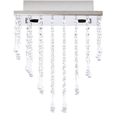 Imagem de Lustre de Acrílico Retangular Gama para 2 Lâmpadas Dicroicas Soquete GU10 Bivolt