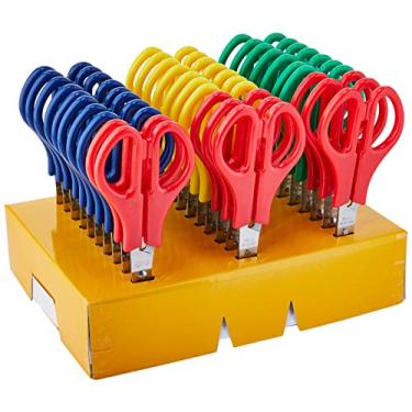 Imagem de Tesoura Escolar Tris Class 13cm Colorida - Caixa com 30 Summit, Multicor