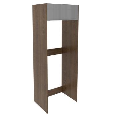 Imagem de Porta Geladeira Madesa Lux 1 Porta Basculante - Rustic/Cinza