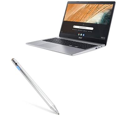 Imagem de Caneta Stylus BoxWave compatível com Acer Chromebook 315 (CB315-3HT) (Caneta Stylus da BoxWave) - AccuPoint Active Stylus, Caneta Eletrônica com Ponta Ultra Fina - Prata Metálica