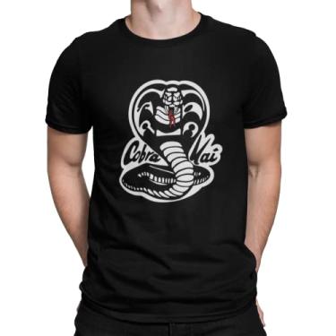 Imagem de Camiseta Camisa Cobra Kai Masculina Preto Tamanho:M
