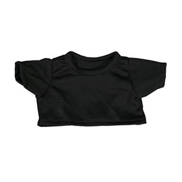 Imagem de Camiseta preta serve para a maioria dos 8-10 Webkinz, Shining Star e 8-10 Faça seus próprios animais de pelúcia e Build-A-Bear