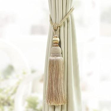 Imagem de Suportes de cortina Simples alça de cortina corda de cortina de bola pendurada gancho de parede gancho de parede fivela de cortina de cortina europeia, T12,4 pcs