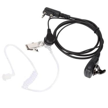 Imagem de Fone de ouvido de tubo, resistente ao desgaste mãos livres portátil 2 pinos fone de ouvido profissional cabo ABS para guarda-costas para Baofeng série UV-5R para Kenwood TH-F6 F6A
