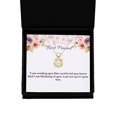 Imagem de SpreadPassion Joia de simpatia, presente para melhor amigo, desculpe pela sua perda, presentes de simpatia para melhores amigos, ideias de presente personalizado, presente personalizado