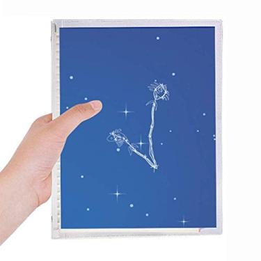 Imagem de Caderno com estampa de constelação do universo estrelar, diário, diário, recarregável, papelaria