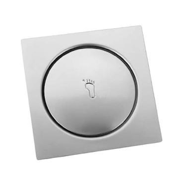 Imagem de Bestfer Ralo Click Inteligente 15x15 Cm Aço Inox Antiferrugem Quadrada Para Banheiro BFH2308