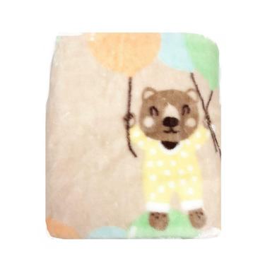 Imagem de COBERTOR PARA BERÇO 0,90 X 1,10 TOQUE DE SEDA - Etruria - Urso Bege 