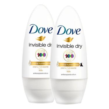 Imagem de Desodorante Antitranspirante Roll-on Dove Invisible Dry 50ml | Kit com duas unidades