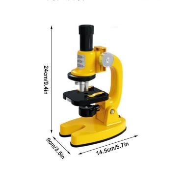 Imagem de Hd 1200 vezes conjunto de brinquedos de microscópio equipamento de experimento de ciência biológica infantil ciência educacional e presente de educaçã