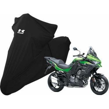 Imagem de Capa Protetora Para Cobrir Moto Kawasaki Versys 1000 De Luxo (Preto)