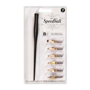 Imagem de Speedball Kit para Caligrafia Speedball B Style 2956, Preto e Metálico
