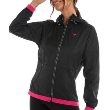 Imagem de Jaqueta Mizuno Treino High Feminino - Preto/rosa-Unissex
