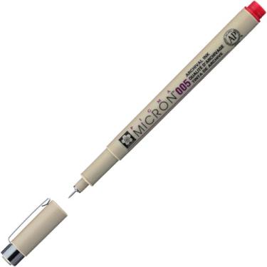 Imagem de MARCADOR TECNICO NANKIN PIGMA MICRON 005 - VERMELHO - USO PROFISSIONAL