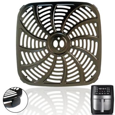 Imagem de Rhsaae Bandeja de fritadeira a ar de 8 litros para fritadeiras a ar Gourmia GAF826 8QT, frigideira a ar antiaderente atualizada, grelha, bandeja de placa para prateleira de inserção de prateleira