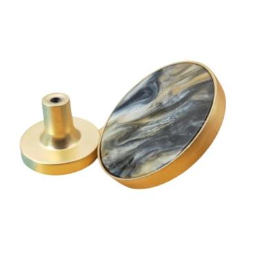 Imagem de Puxadores de gaveta para móveis de armário Puxadores de cozinha para maçaneta de porta Gaveta de móveis Maçaneta de cozinha Shell circular furo único, XL, pintura a tinta