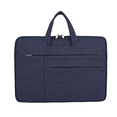 Imagem de Case Pasta Executiva Impermeável Para Notebook Até 14 Polegadas e MacBook 13 Leve Portátil Proteção Ideal Para Trabalho Escola e Viagens - ZAFIN (Azul)