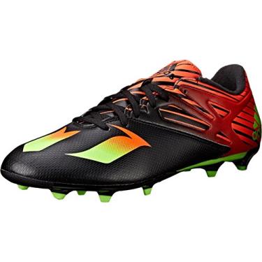 Imagem de adidas Chuteira de futebol masculina Messi 15.3 Performance, Preto/verde choque/vermelho solar, 12