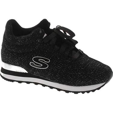 Imagem de Skechers Women's Og 85 High Flyer Sneaker,Black/Silver,11