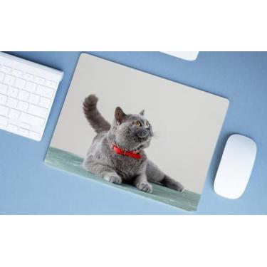 Imagem de Mouse Pad Emborrachado Personalizado Gatos Cat Felino, 40x30 - Deluzz,