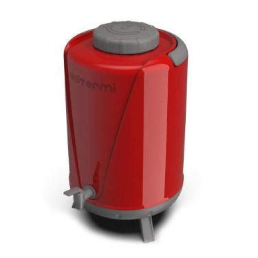 Imagem de Botijão Garrafa Térmica Arezzo 10L Torneira P/ Água Chá Suco Café - Un