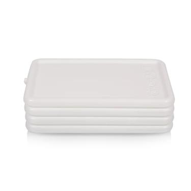 Imagem de PICNIC TIME Pacote com 4 pacotes de gelo reutilizáveis, bolsas de gelo para lancheiras e refrigeradores, pacotes Feezer de longa duração (branco)